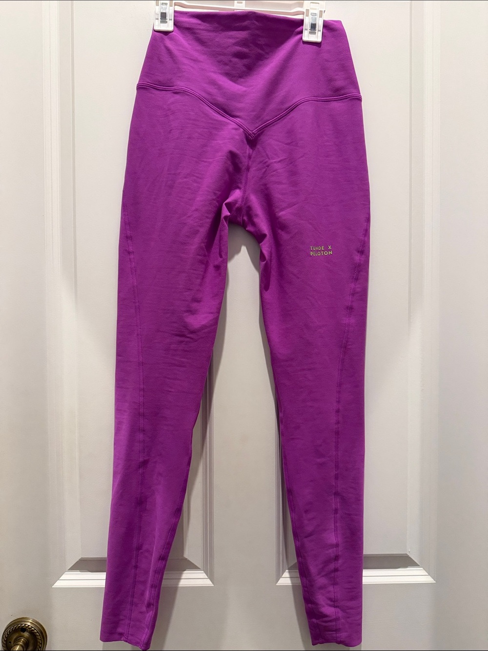 Peloton Tunde X Bright Purple High-Waist Leggings Small